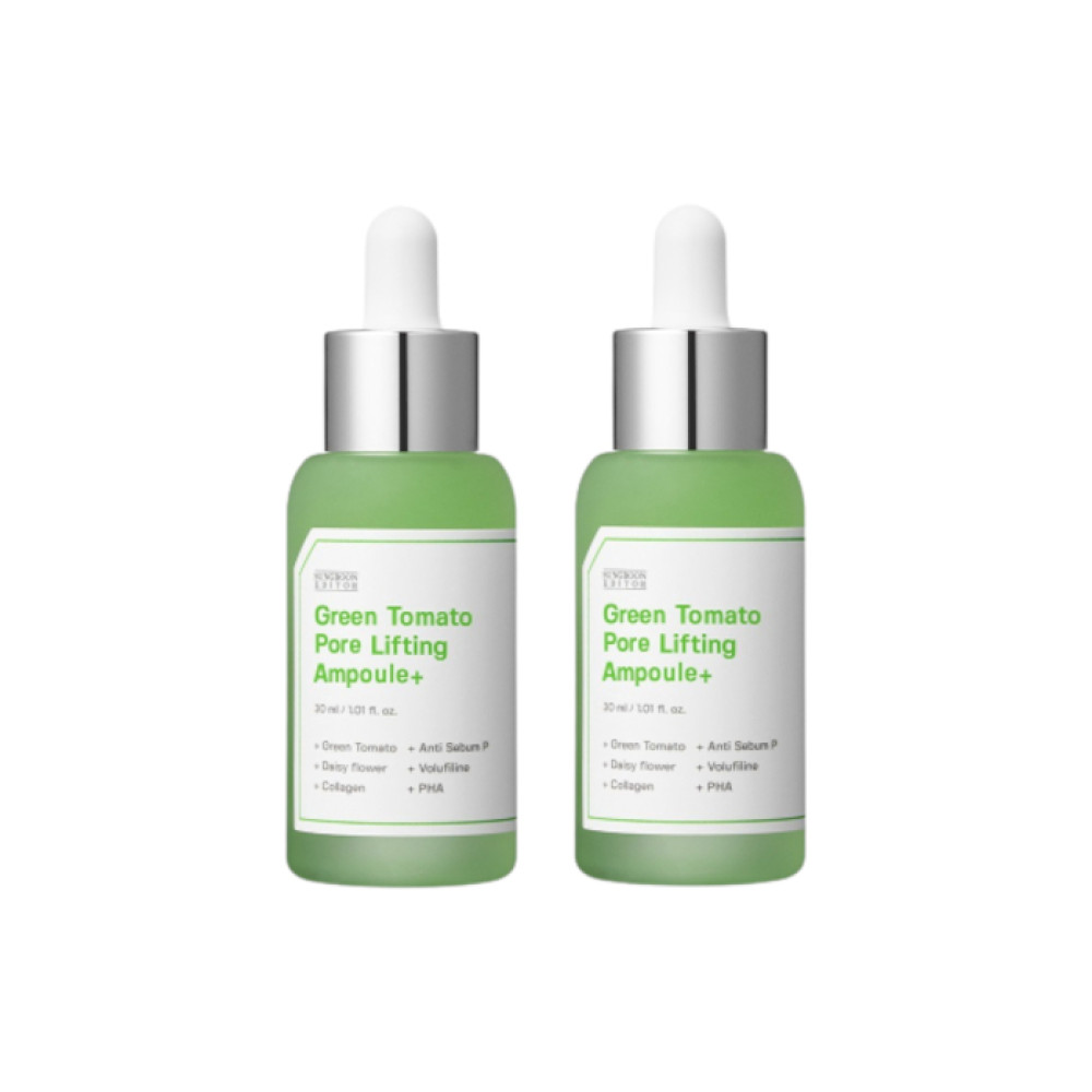 SUNGBOON EDITOR - Green Tomato Pore Lifting Ampoule+ - 30ml (2ea) Set