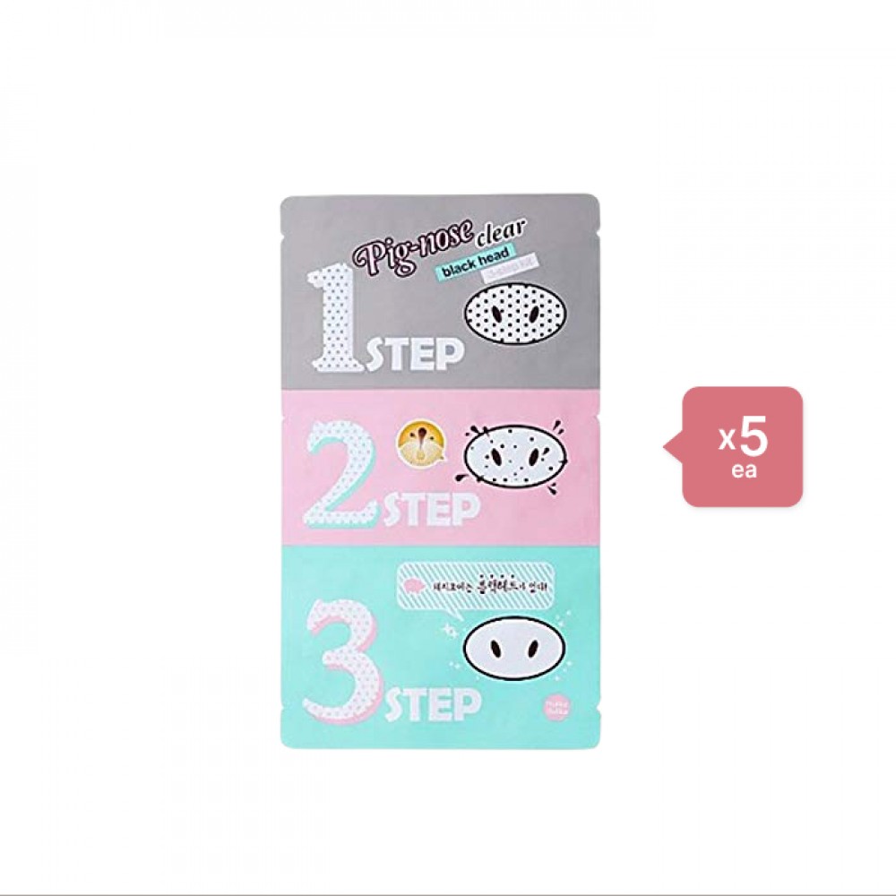 Holika Holika - Pig-nose Clear Black Head 3-Step Kit - 1 Treatment (5ea) Set