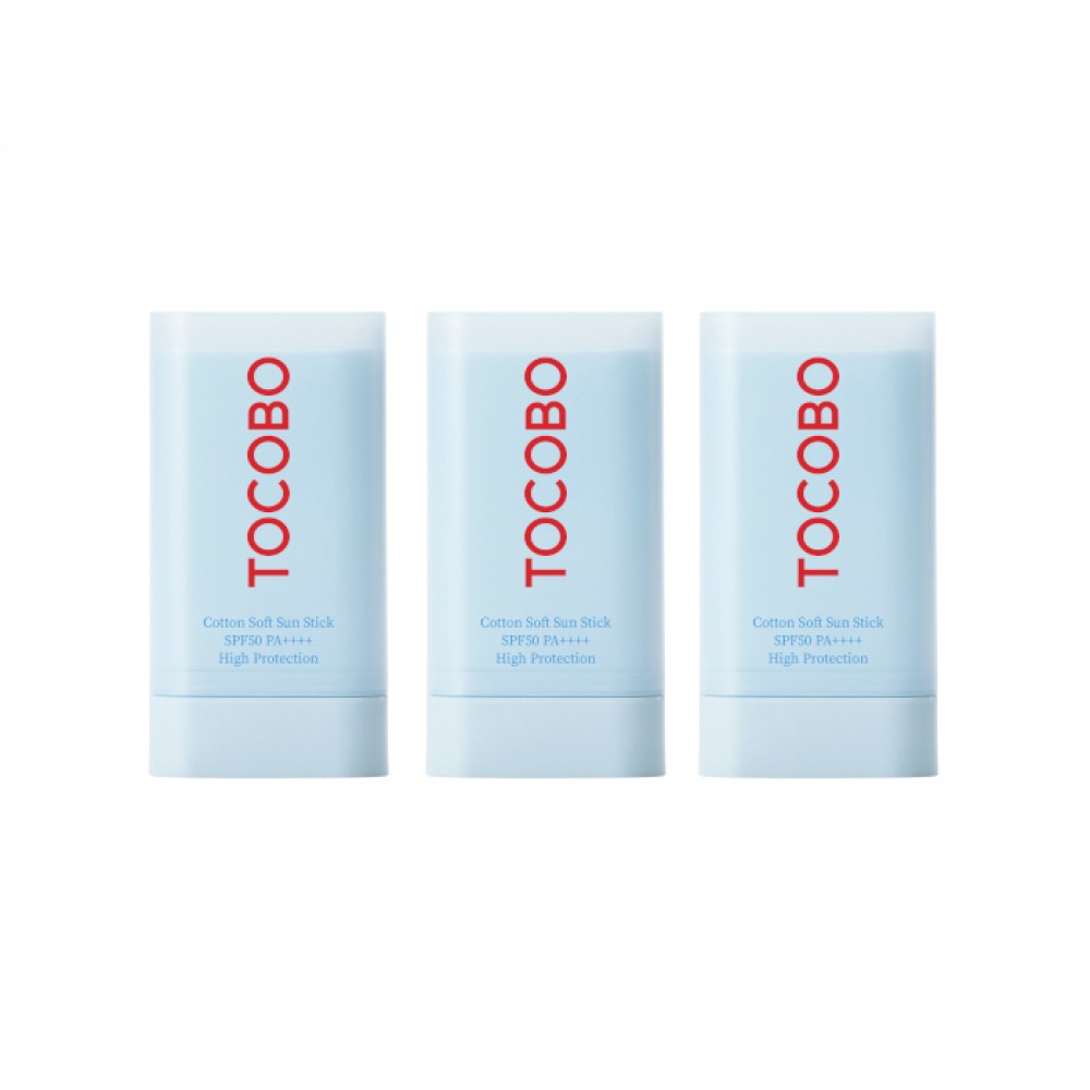TOCOBO - Cotton Soft Sun Stick SPF50 PA++++ - 19g (3ea) Set
