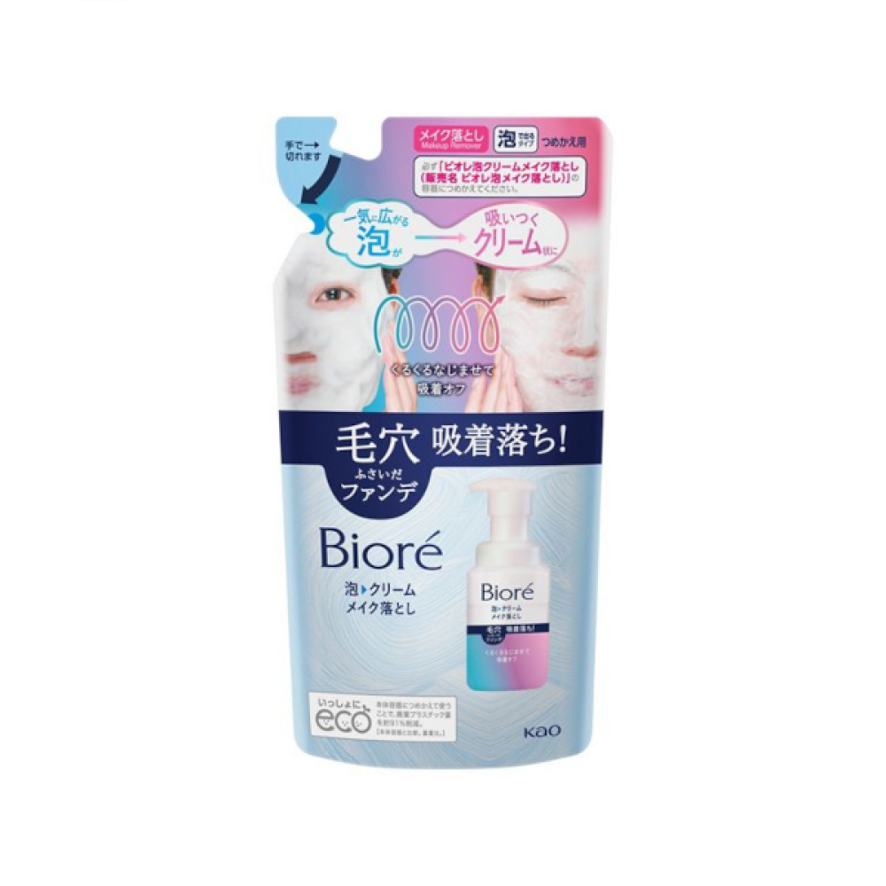 Kao - Biore Foam Cream Makeup Remover Refill - 170ml