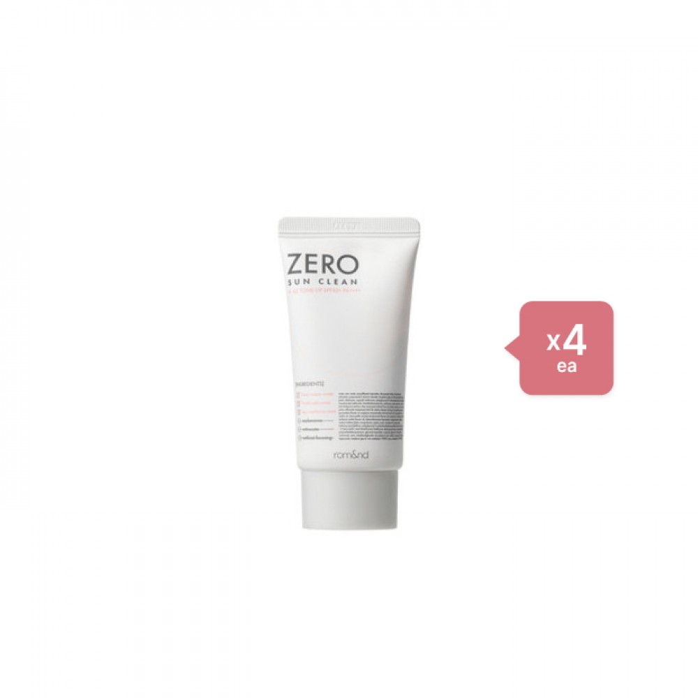 Romand Zero Sun Clean SPF50+ PA++++ - 50ml - 02 Tone-Up (4ea) Set