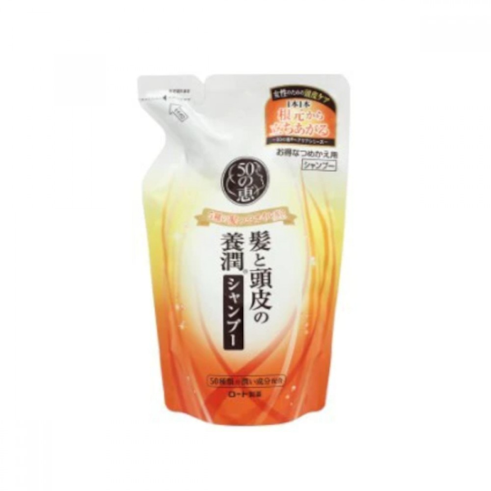 Rohto Mentholatum - 50 Megumi Aging Hair Care Shampoo Refill - 330ml