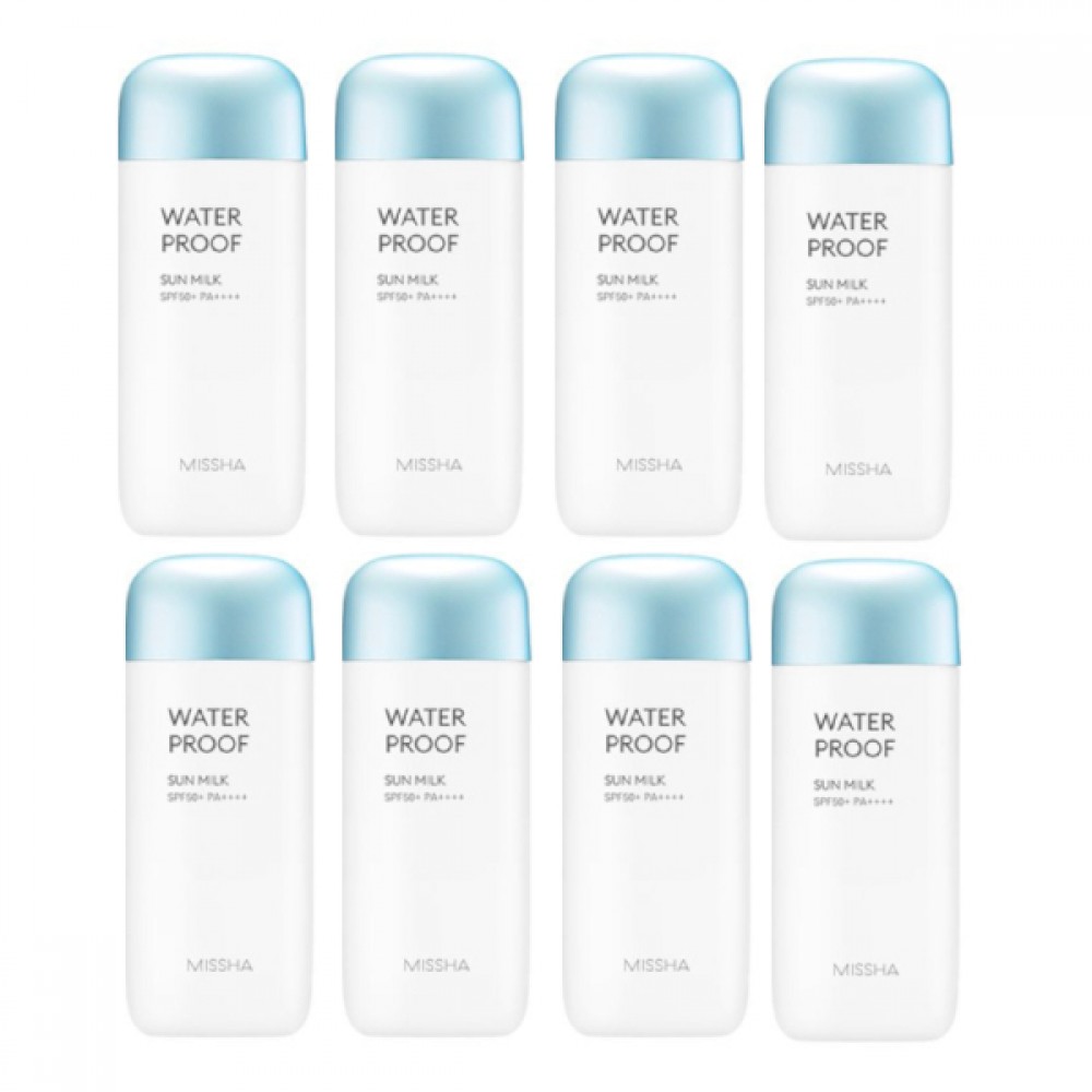 MISSHA All-Around Safe Block Waterproof Sun Milk - 70ml (8ea) Set