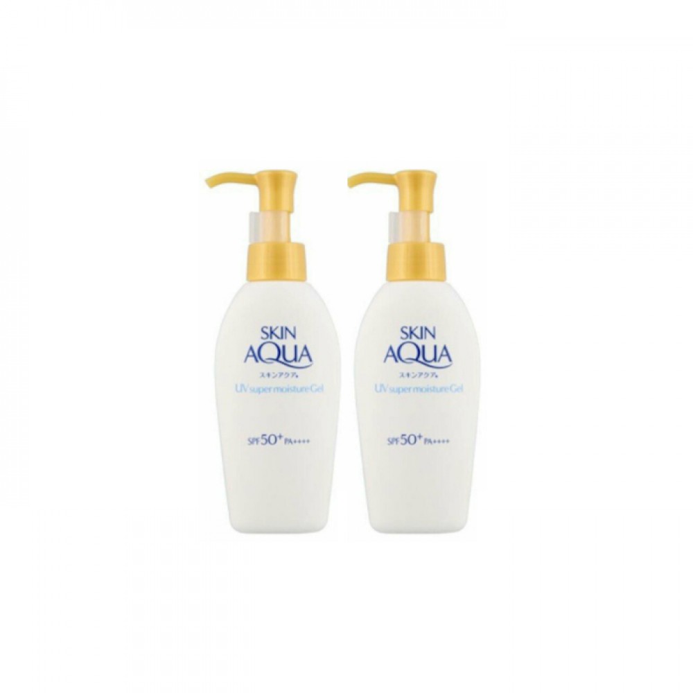 Rohto Mentholatum Skin Aqua Sunscreen Super Moisture Gel Pump (2ea) Set
