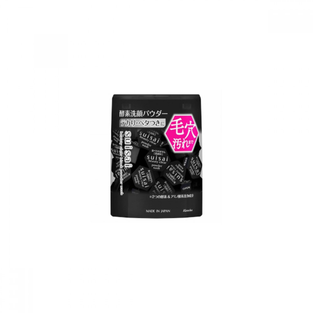 Kanebo - Suisai Beauty Black Charcoal Purifying Enzyme Cleansing Powder - 0.4g X 32 pcs