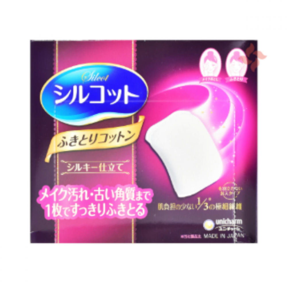 unicharm - Silcot 1/3 Cotton Pads - 32PCS