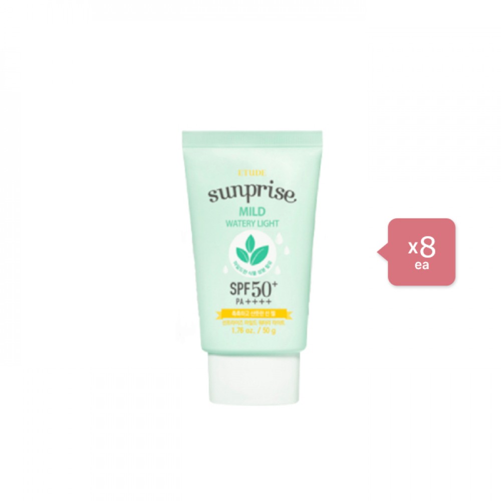 ETUDE - Sunprise Mild Watery Light Sunscreen SPF 50+ PA++++ - 50g (8ea) Set
