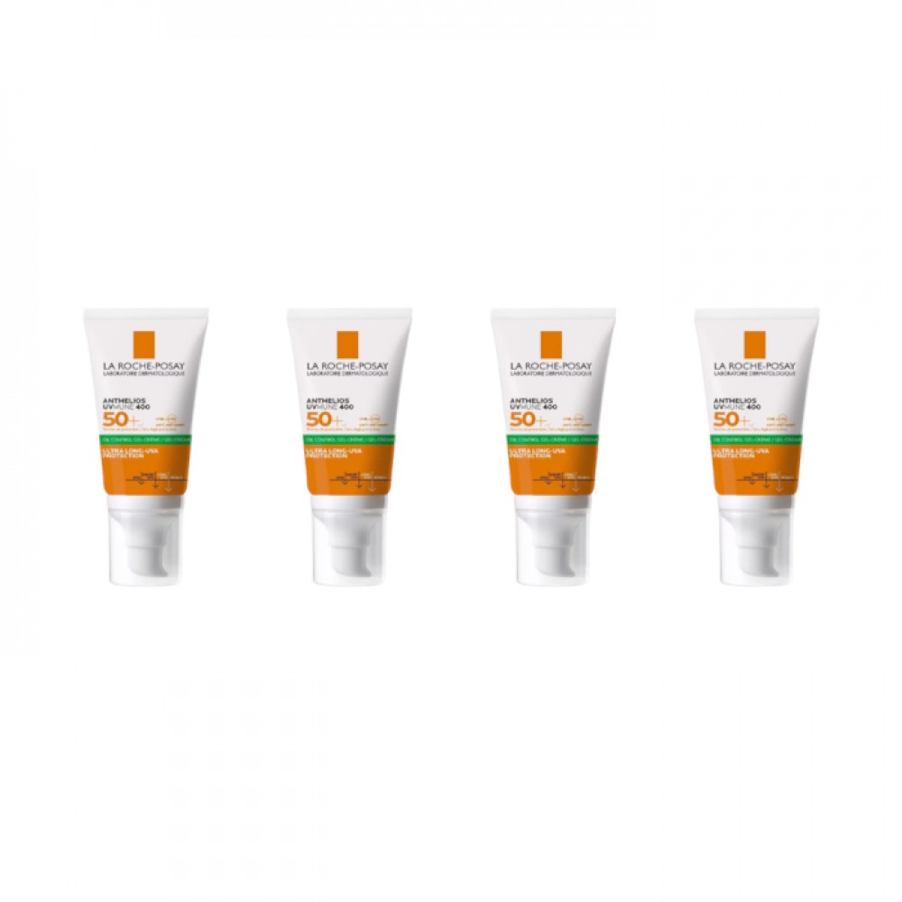 La Roche Posay Anthelios UVmune 400 Oil Control Gel-Cream SPF50+ - 50ml (4ea) set