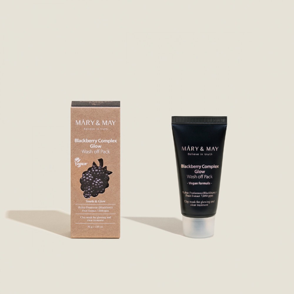 Mary&May - Blackberry Complex Glow Wash Off Pack - 30g