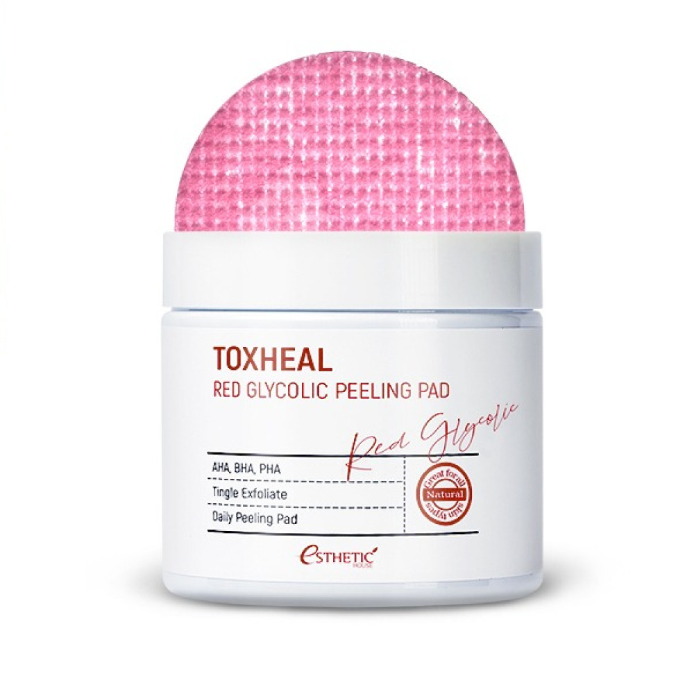 Esthetic House - Toxheal Red Glycolic Peeling Pad - 100ea