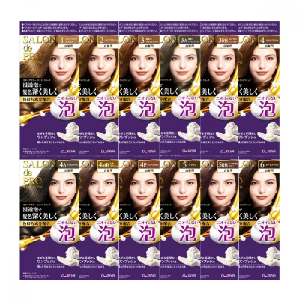 Dariya - Salon De Pro Foam Hair Color Extra Rich - 1 set