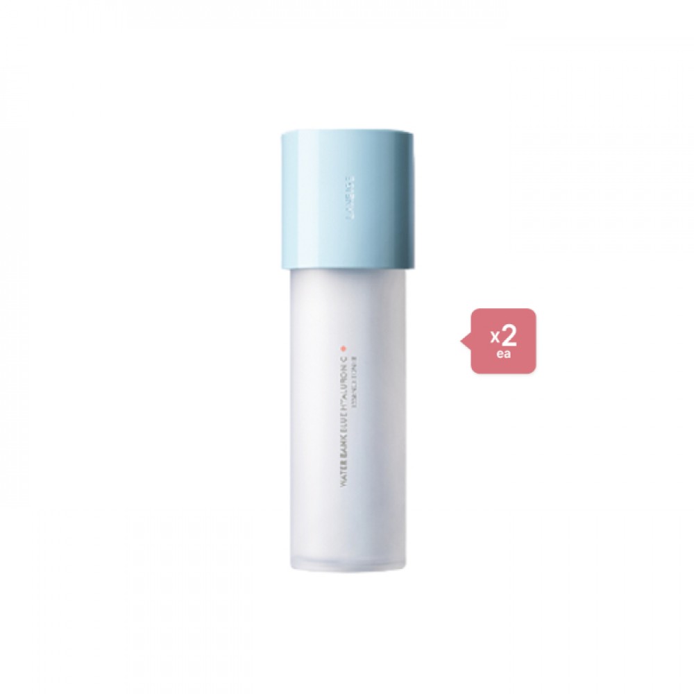LANEIGE Water Bank Blue Hyaluronic Essence Toner For Normal To Dry Skin - 160ml (2ea) Set