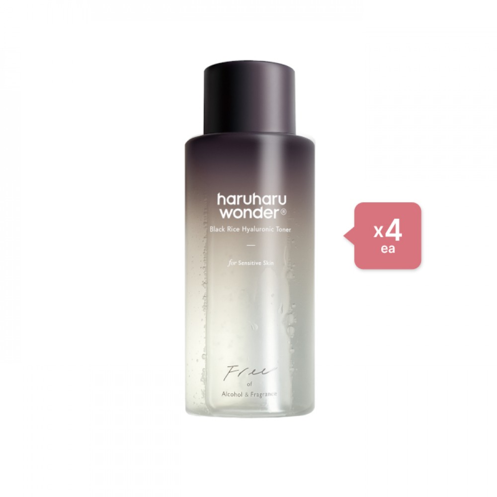 haruharu wonder - Black Rice Hyaluronic Toner - Fragrance Free - 150ml (4ea) Set