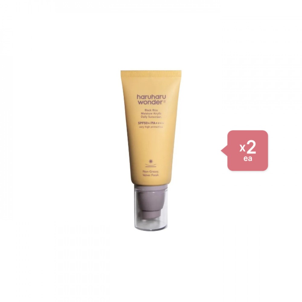 haruharu wonder - Black Rice Moisture Airyfit Daily Sunscreen SPF50+ PA++++ - 50ml (2ea) Set