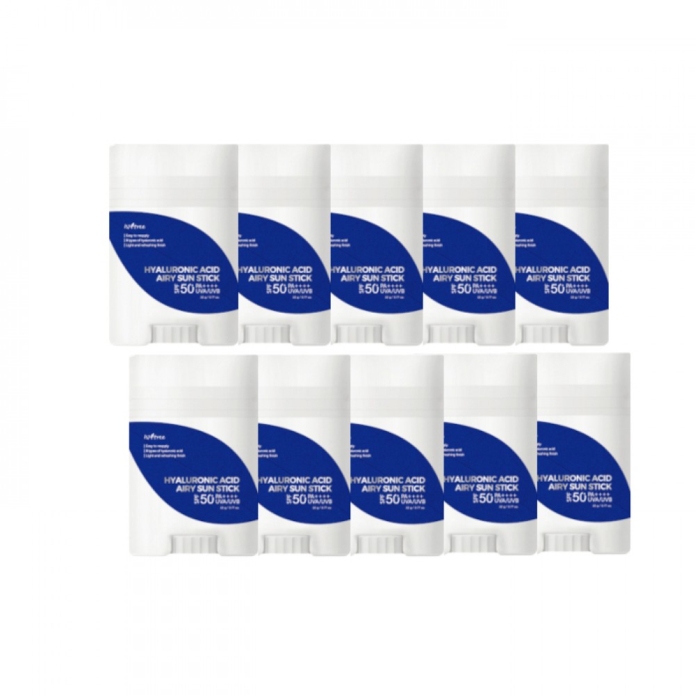 Isntree Hyaluronic Acid Airy Sun Stick - 22g (10ea) Set
