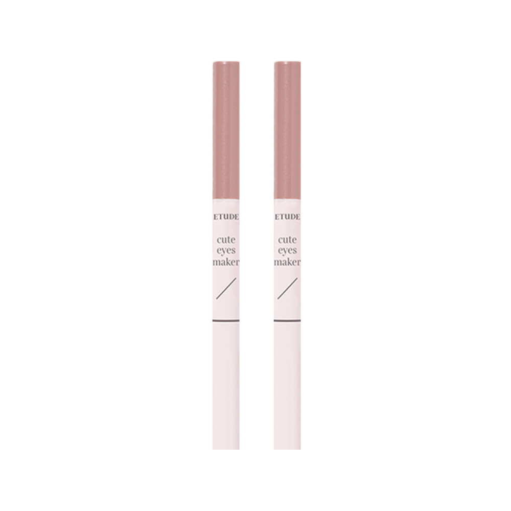ETUDE - Cute Eyes Maker - 0.1g + 0.5g - Peach Nude (4ea) Set