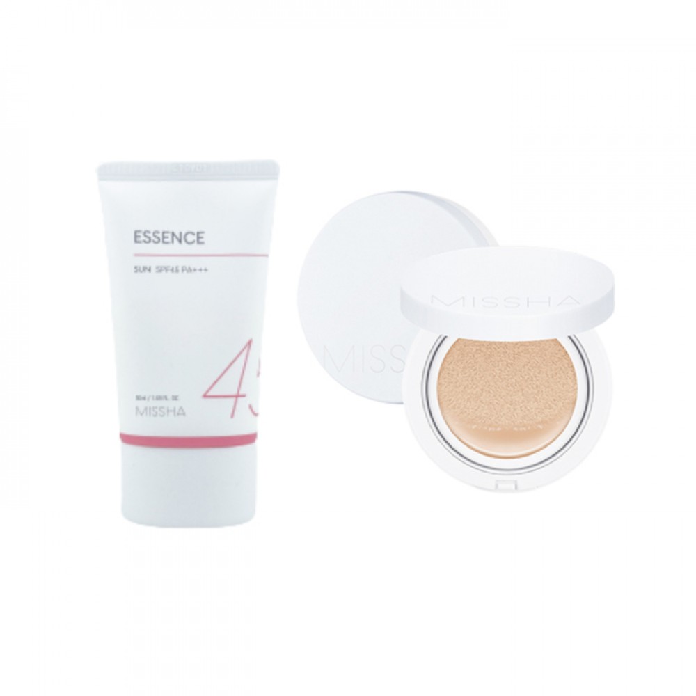 Missha Essence Sun X Magic Cushion Moist Up Light Beige Set