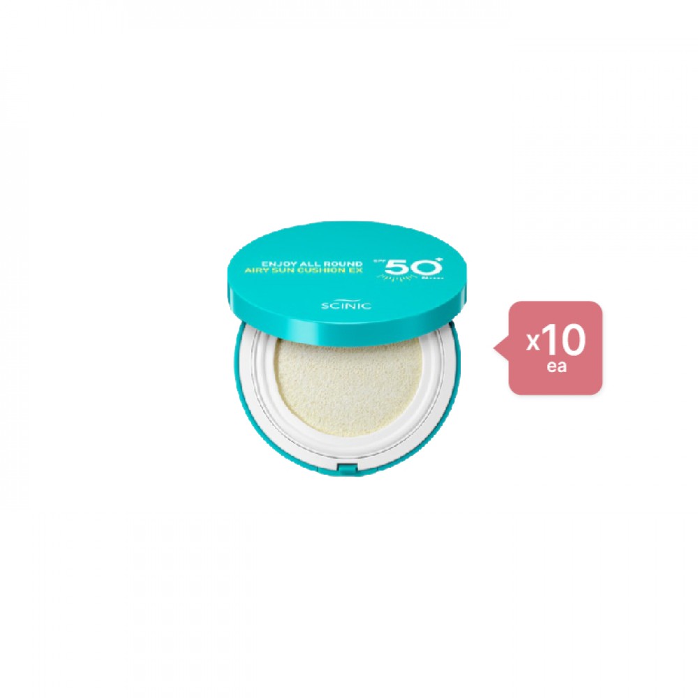 SCINIC Enjoy All Round Airy Sun Cushion EX SPF50+ PA++++ - 25g (10ea) Set