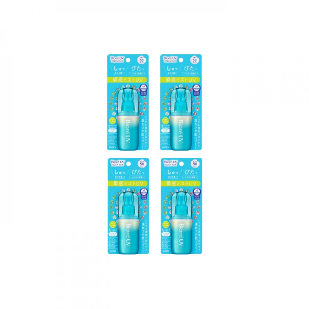 Kao - Biore UV Aqua Rich Aqua Protect Mist SPF50 PA++++ - 60ml (4ea) Set