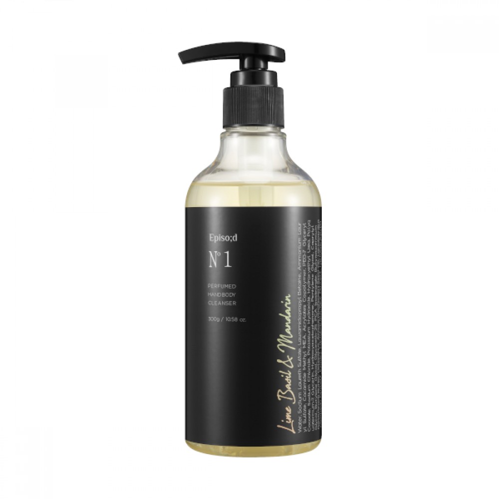 THE PLANT BASE - Episo;d No.1 Perfumed Hand Body Wash Basil and Mandarin - 300g
