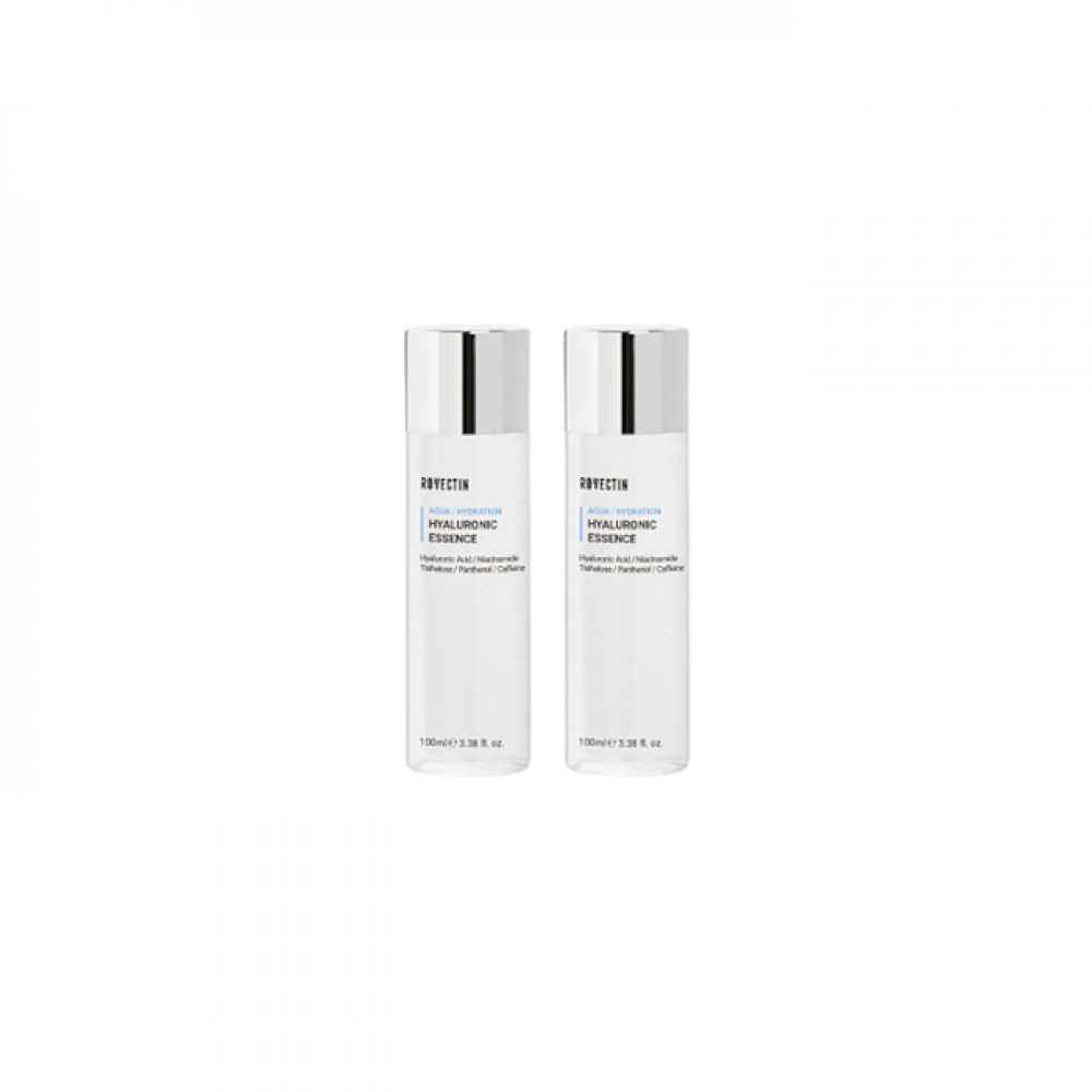 ROVECTIN - Aqua Hyaluronic Essence (New Version of Skin Essentials Activating Treatment Lotion) - 100ml (2ea) Set