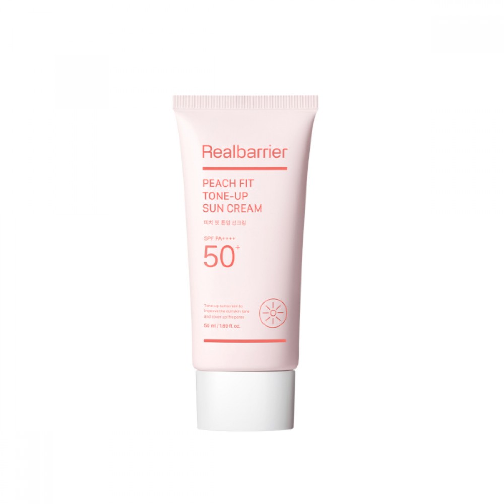 Real Barrier - Peach Fit Tone-Up Sun Cream SPF50+ PA++++ - 50ml