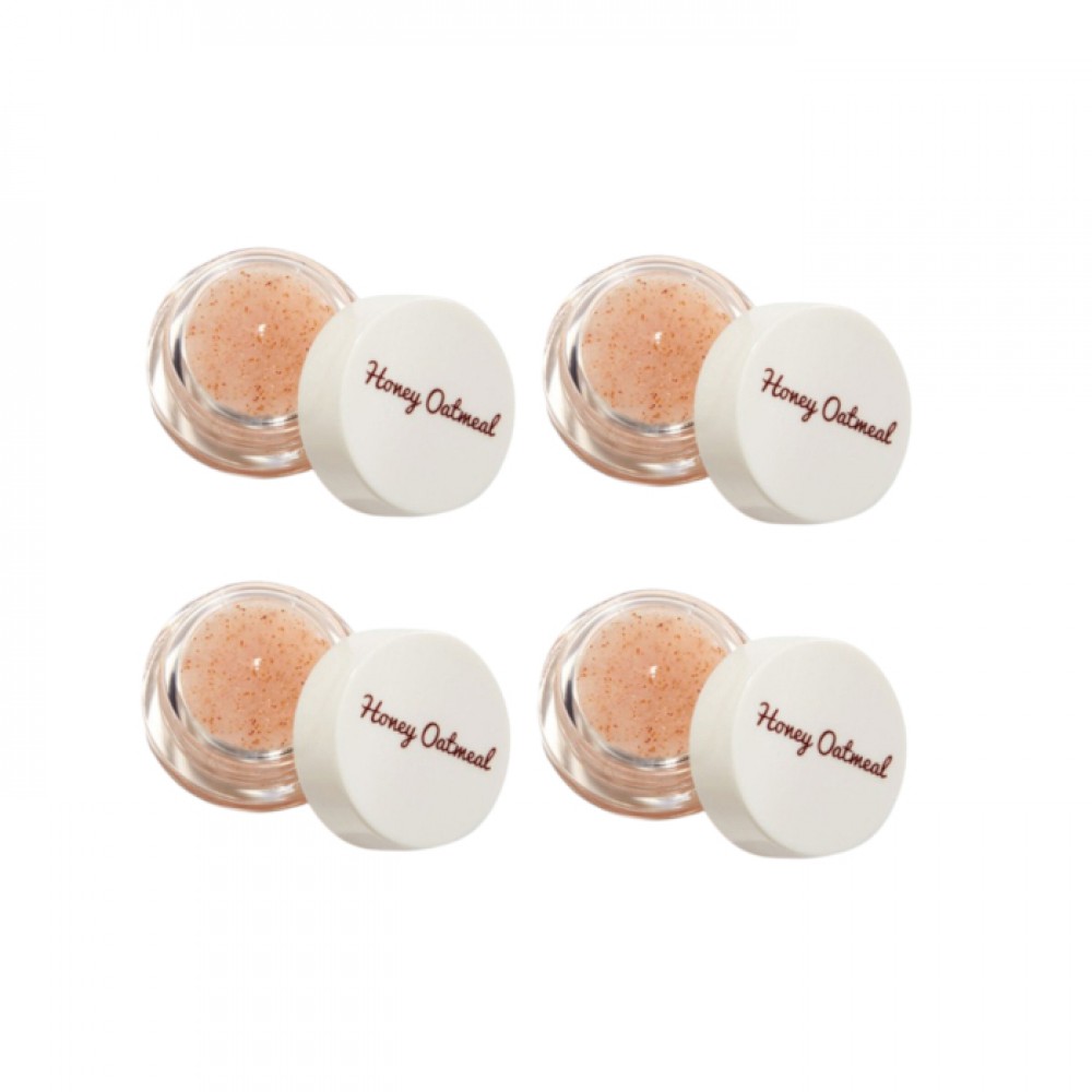 The Saem - Honey Oatmeal Lip Scrub - 7ml (4ea) Set