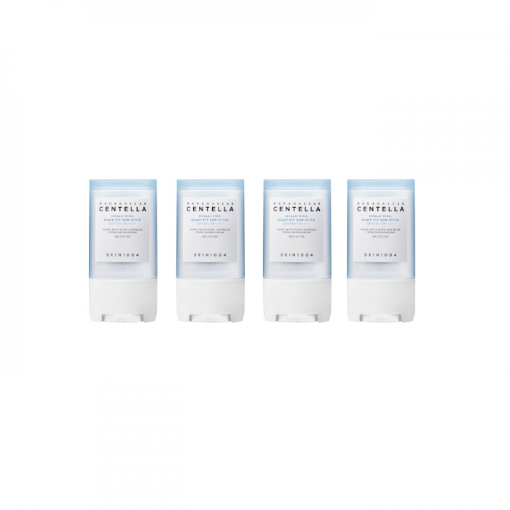 SKIN1004 Madagascar Centella Hyalu-Cica Silky-Fit Sun Stick SPF50+ PA++++ - 20g (4ea) set