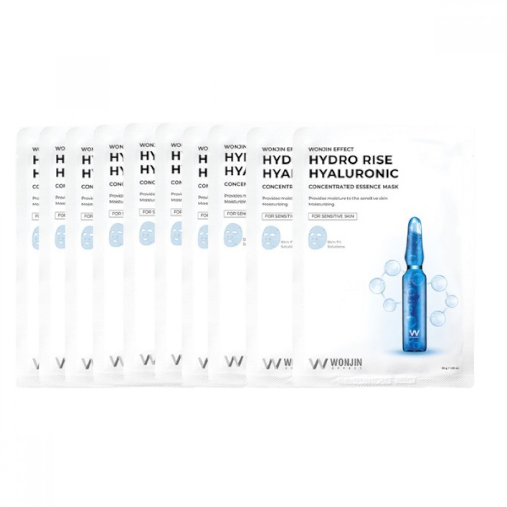 Wonjin - Effect Hydro Rise Hyaluronic Mask - 10pcs