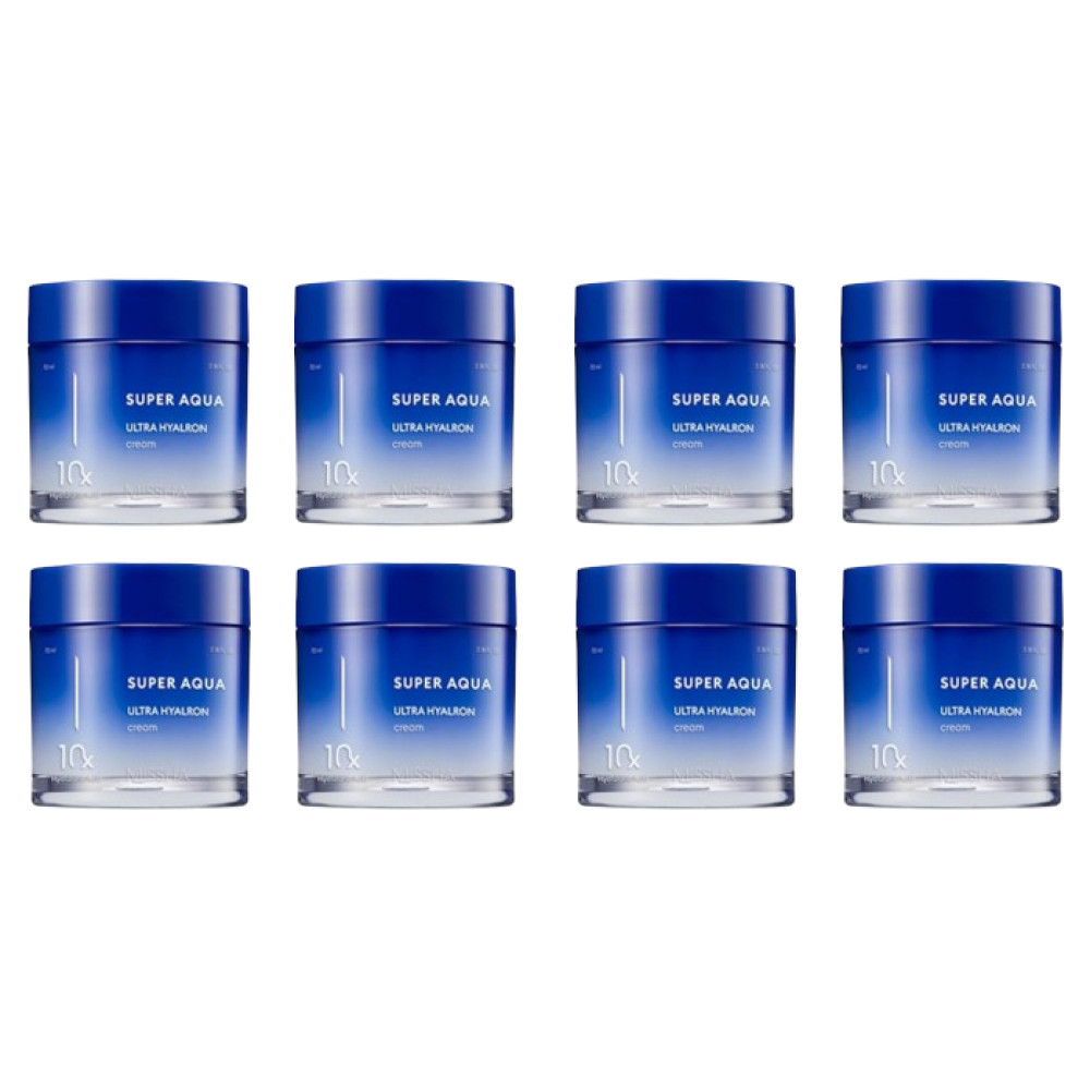 MISSHA - Super Aqua Ultra Hyalron Cream - 70ml (8ea) Set