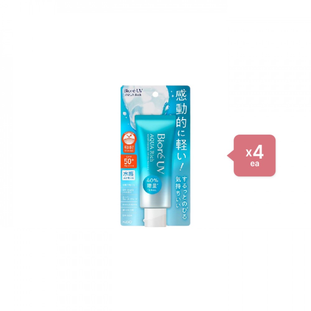 Kao - Biore UV Aqua Rich Water Essence SPF50+ PA++++ - 70g (4ea) Set