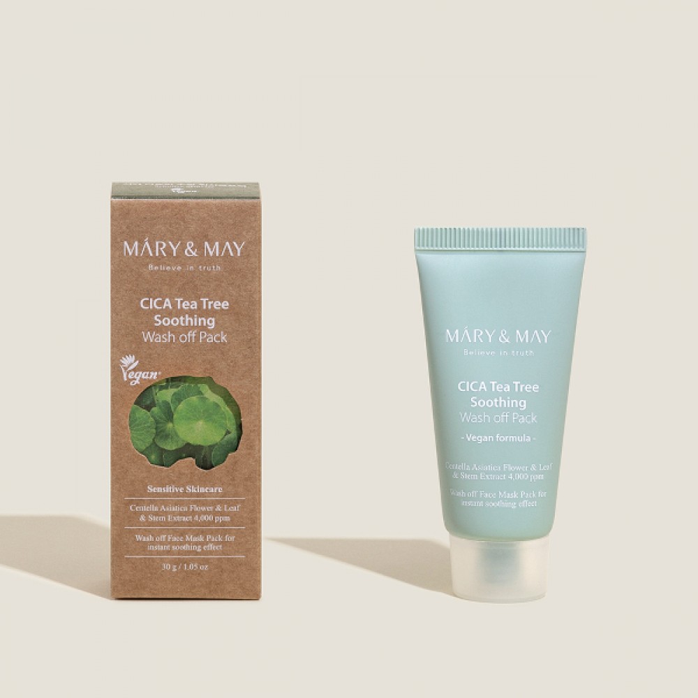 Mary&May - Cica Tea Tree Soothing Wash Off Pack - 30g