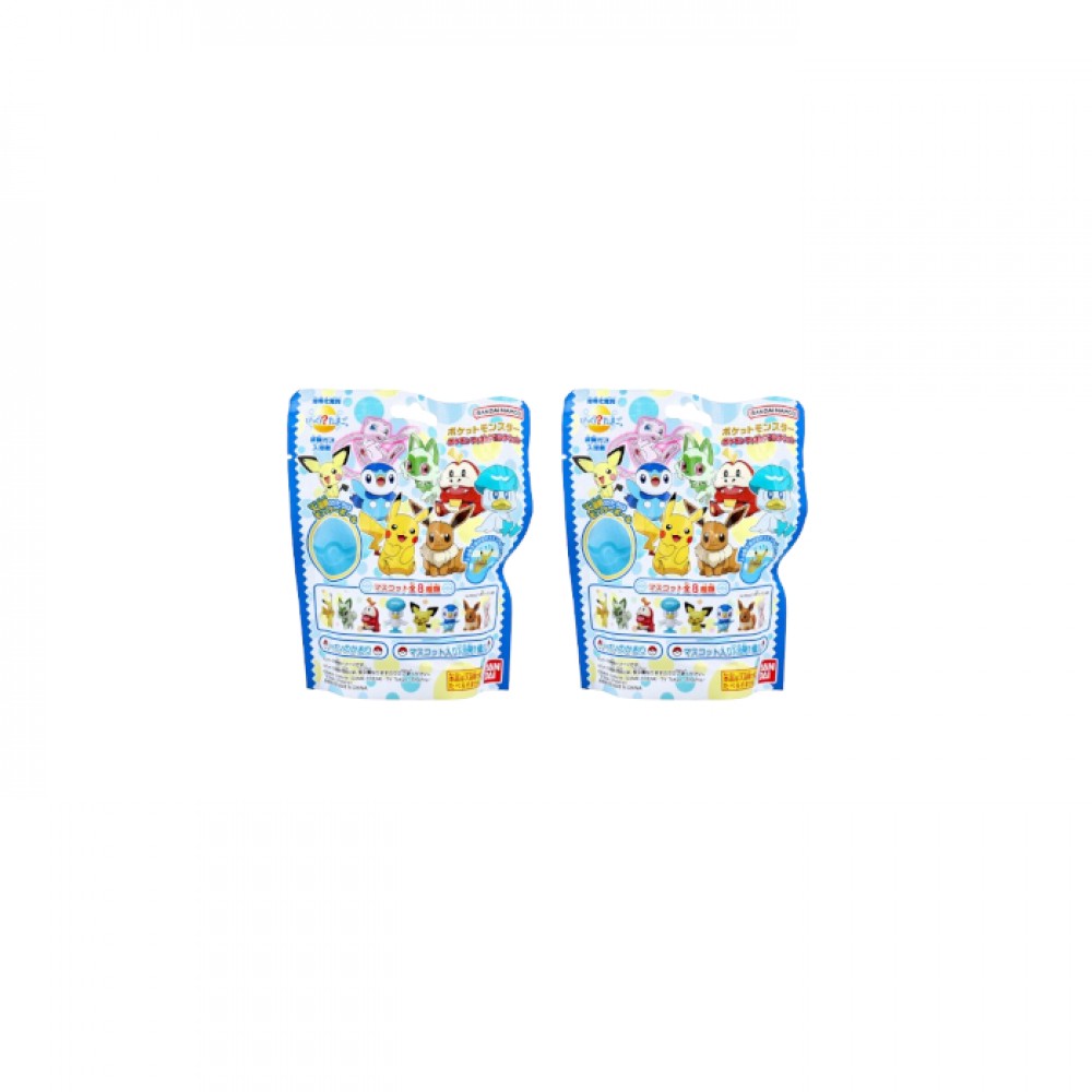 Bandai - Pokemon Figure Collection Surprised? Bath Ball - 1 pc (2ea) Set