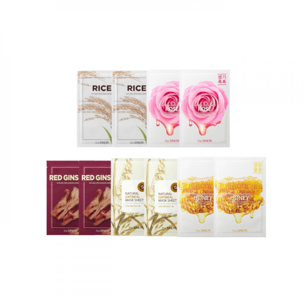 The Saem - Natural Mask Sheet Buffet Set A