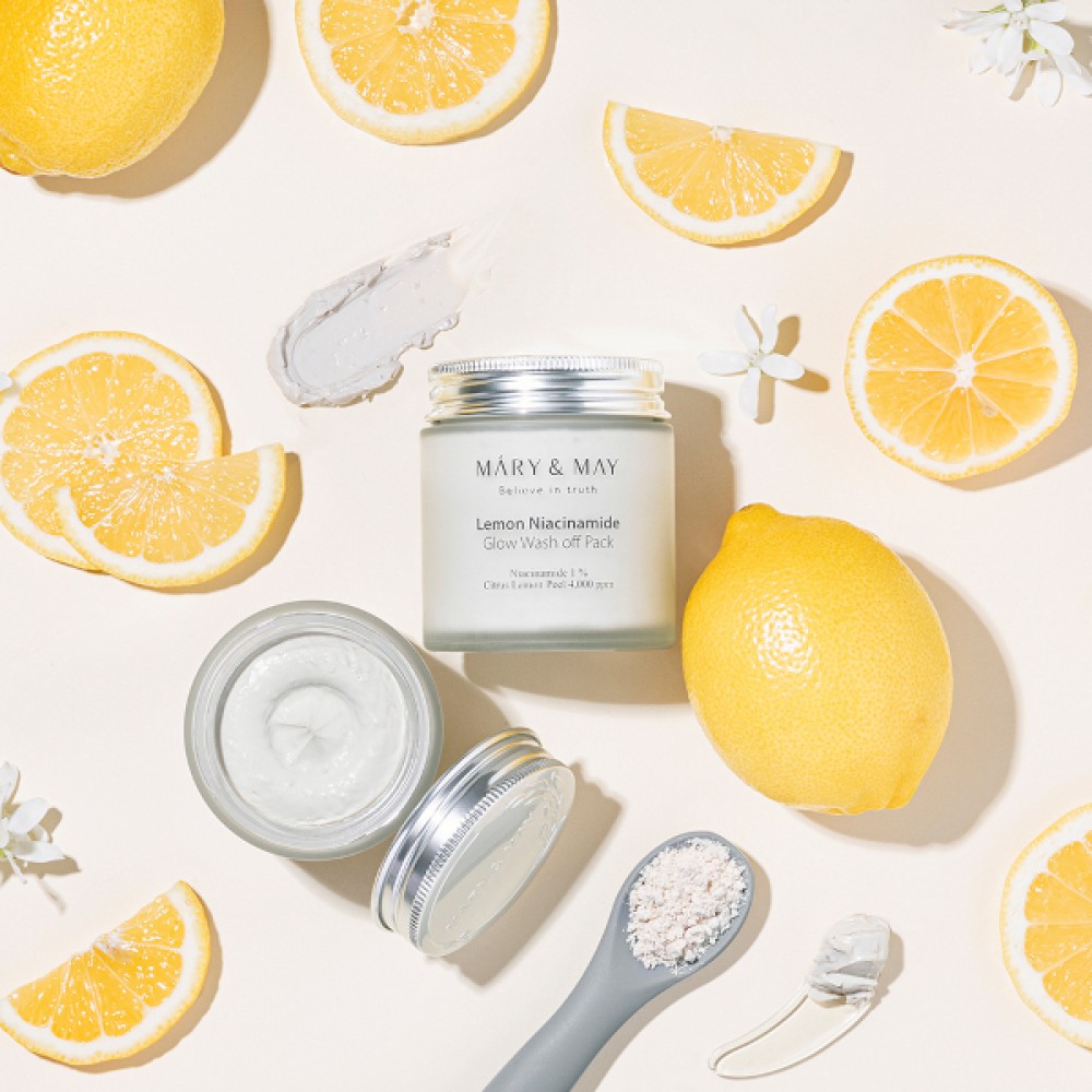 Mary&May - Lemon Niacinamide Glow Wash Off Pack - 125g