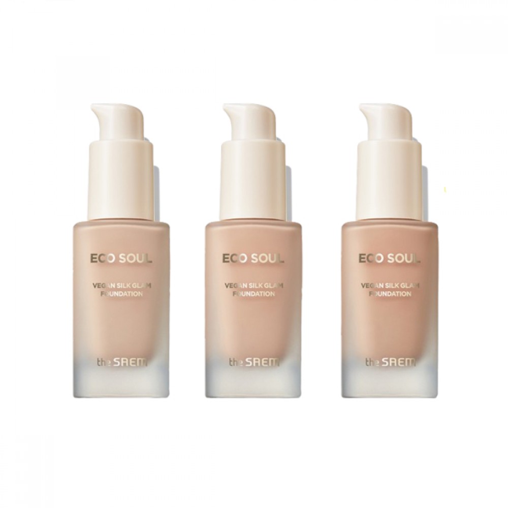 The Saem - Eco Soul Vegan Silk Glam Foundation SPF42 PA++ - 30ml
