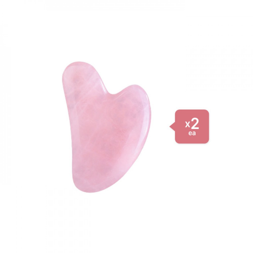 MissLady - Scraping Board Gua Sha Massage Tool (Heart-shaped) (2ea) Set - Pink