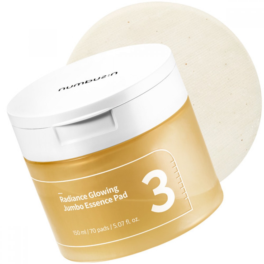 numbuz:n - No.3 Radiance Glowing Jumbo Essence Pad - 150ml/70pads