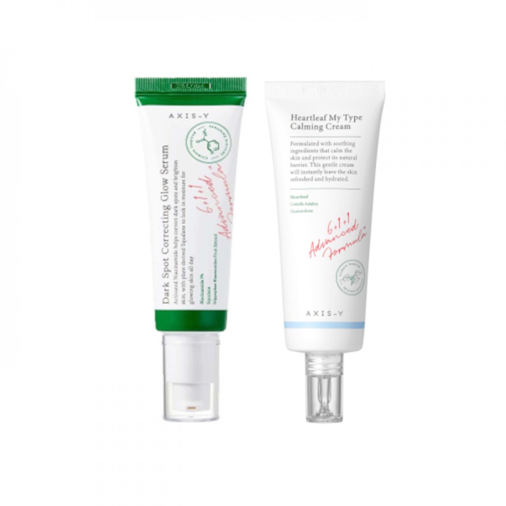 AXIS-Y Dark Spot Correcting Glow Serum X Heartleaf My Type Calming Cream