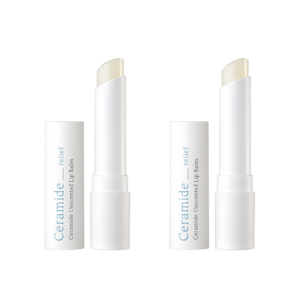 ILLIYOON - Ceramide Relief Unscented Lip Balm Set - 3.2g*2pc