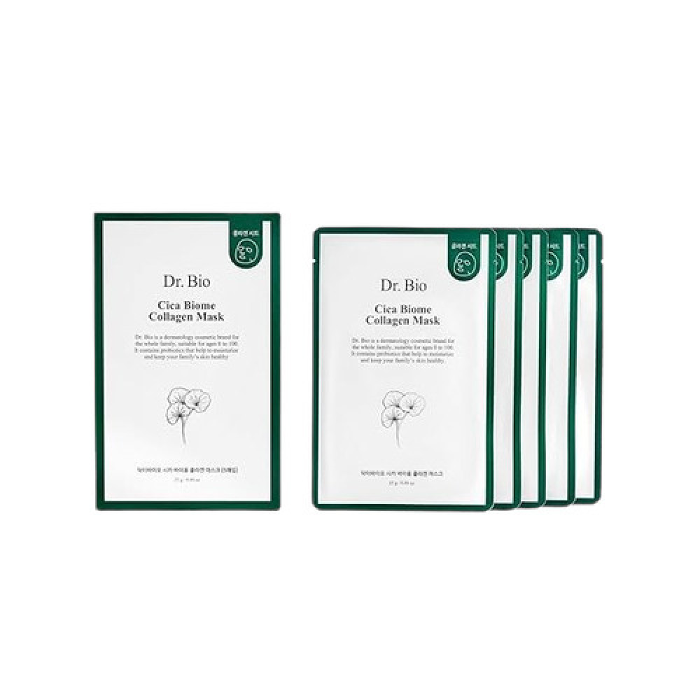 Dr. Bio - Cica Biome Collagen Mask - 5pcs