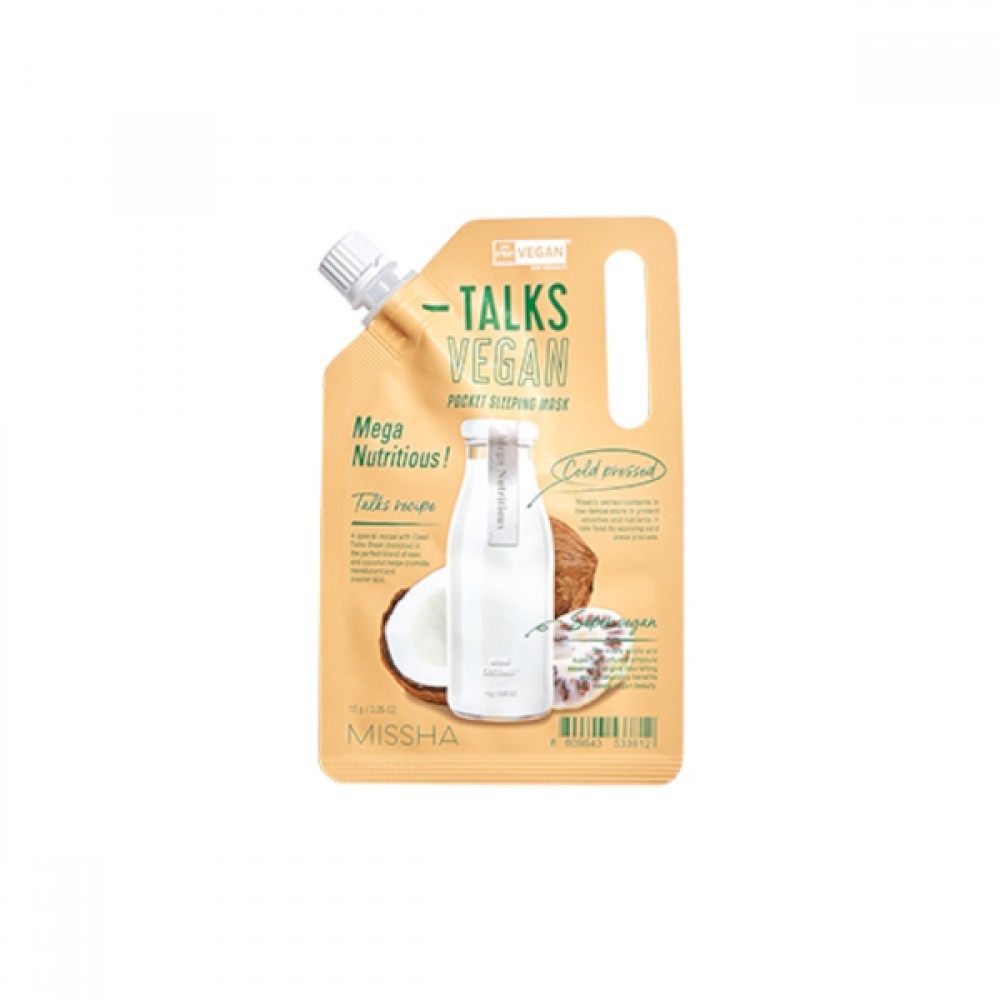 MISSHA - Talks Vegan Squeeze Pocket Sleeping Mask - Mega Nutritious - 10g