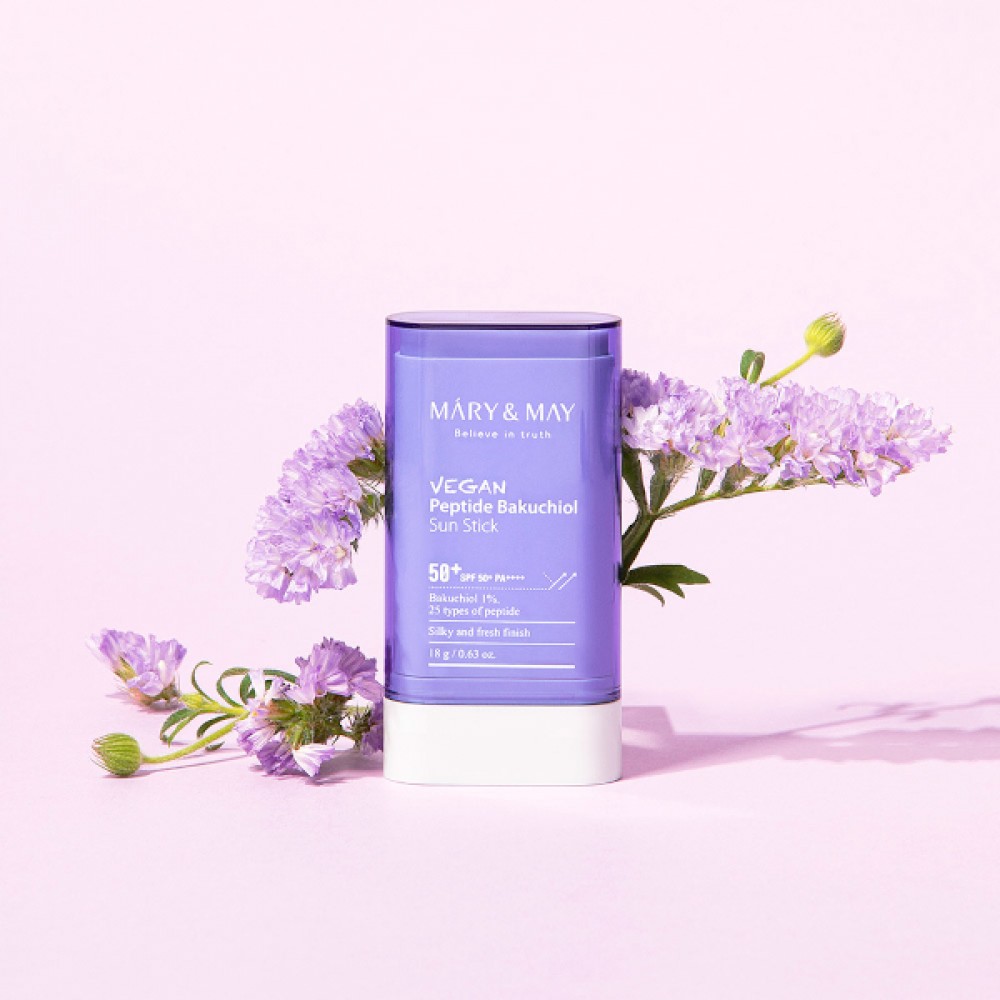 Mary&May - Vegan Peptide Bakuchiol Sun Stick SPF50+ PA++++ - 18g