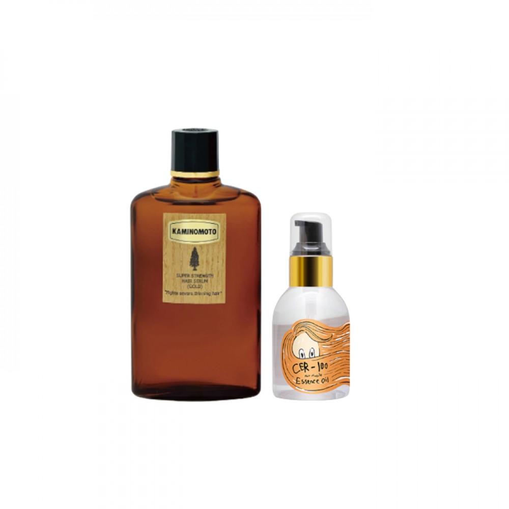 KAMINOMOTO X Elizavecca Hair Care Shampoo & Conitioner & Oil Set