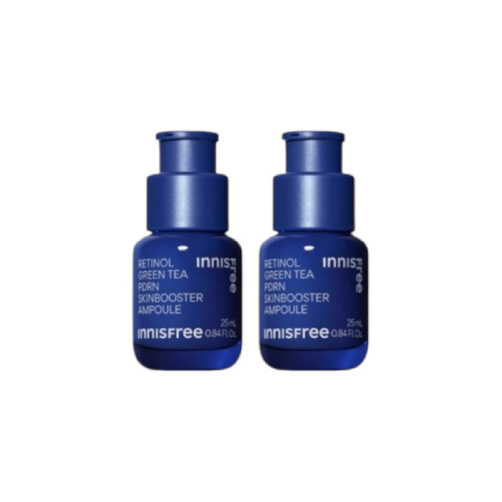 innisfree - Retinol Green Tea PDRN Skin Booster Ampoule - 25ml (2ea)
