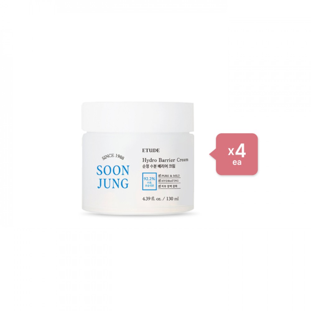 ETUDE - Soon Jung Hydro Barrier Cream - 130ml (4ea) Set