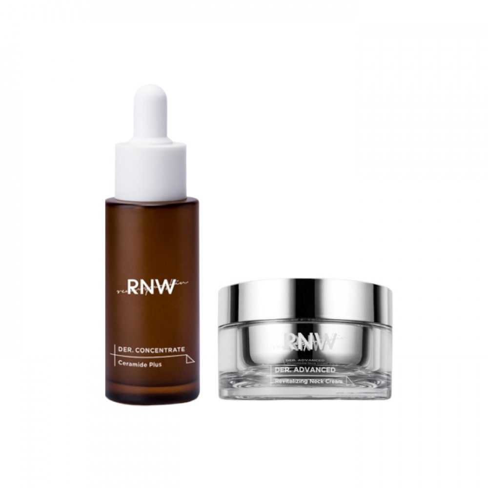 RNW - DER. CONCENTRATE Ceramide Plus - 30ml (1ea) + DER. ADVANCED Revitalizing Neck Cream - 55ml (1ea) Set