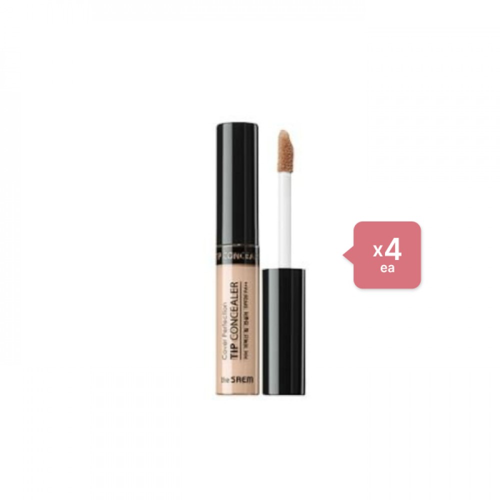 The Saem Cover Perfection Tip Concealer - 1.75 Middle Beige (4ea) Set