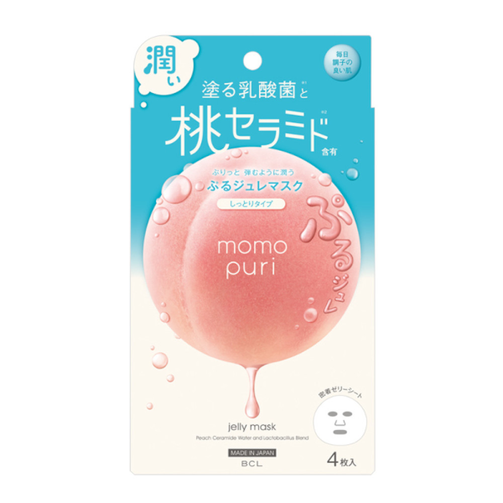 BCL - Momopuri Moisturizing Jelly Mask - 4pcs