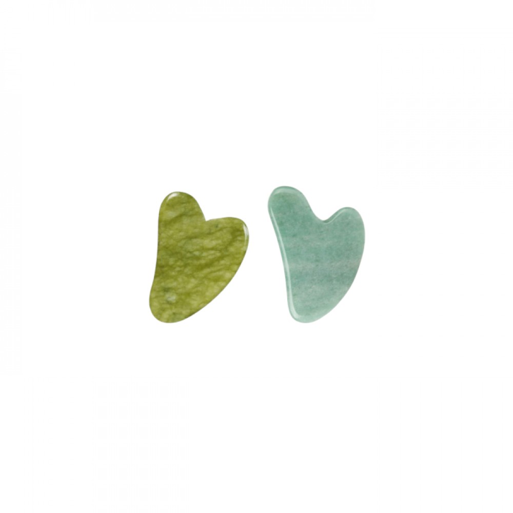 MissLady - Scraping Board Gua Sha Massage Tool (Heart-shaped) - 1pc - Grass Green X MissLady - Scraping Board Gua Sha Massage Tool (Heart-shaped) - 1pc - Jade